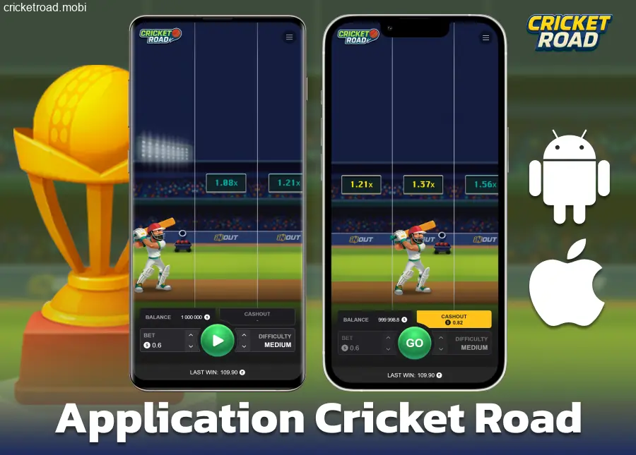 Installer l'application mobile pour les joueurs de Cricket Road