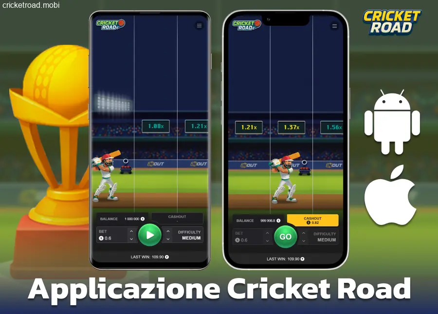 Installa l'app mobile per i giocatori di Cricket Road