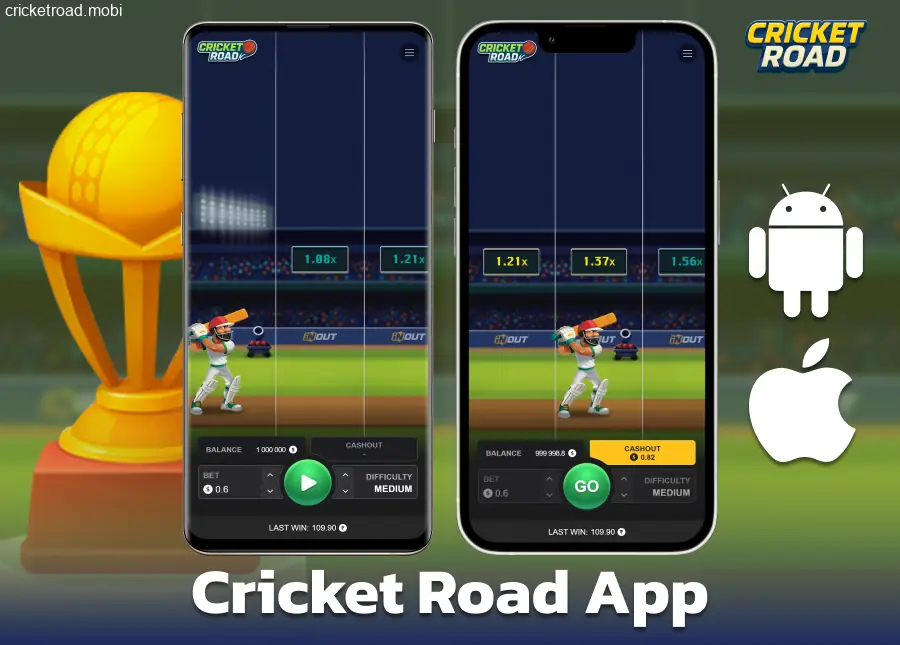 Install the mobile app for Cricket Road players