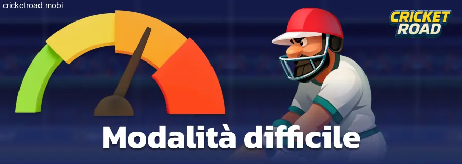 Livello più difficile per i giocatori di Cricket Road