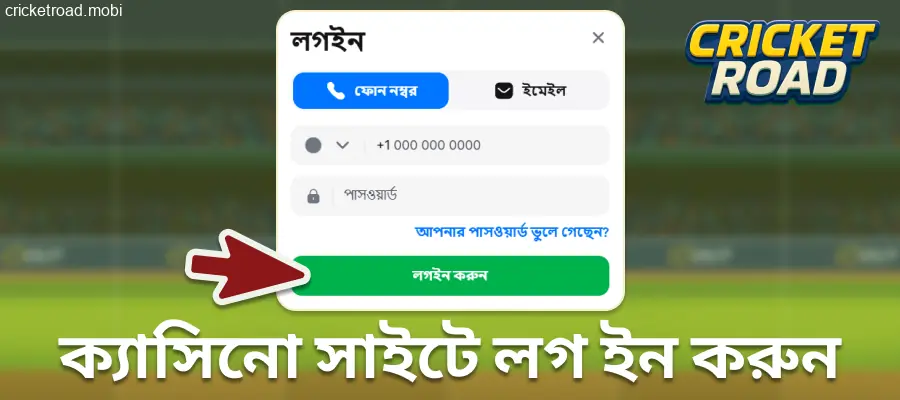Cricket Road ক্যাসিনোতে লগ ইন করুন
