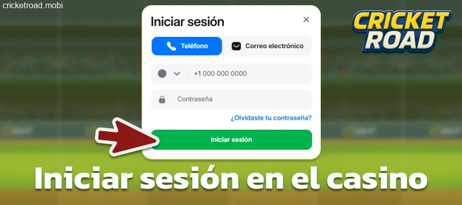 Iniciar sesión en el casino de Cricket Road