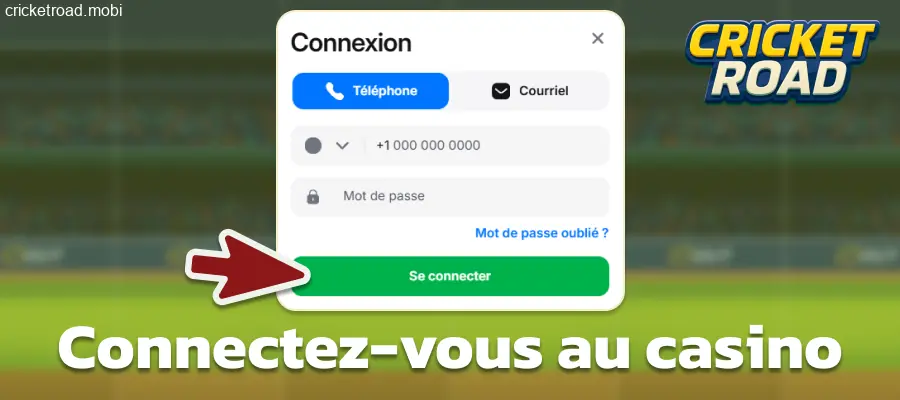 Se connecter au casino Cricket Road