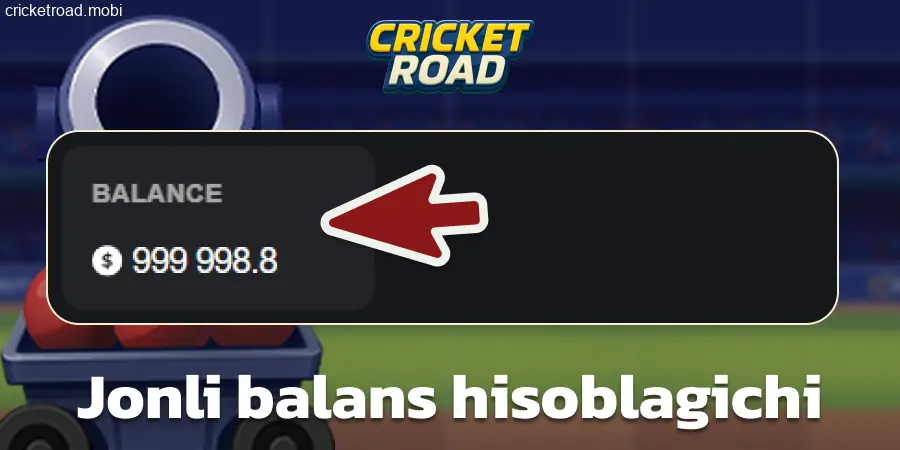 Cricket Road pul miqdori shkalasi