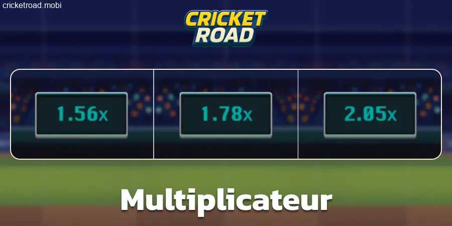 Cotes du jeu Cricket Road