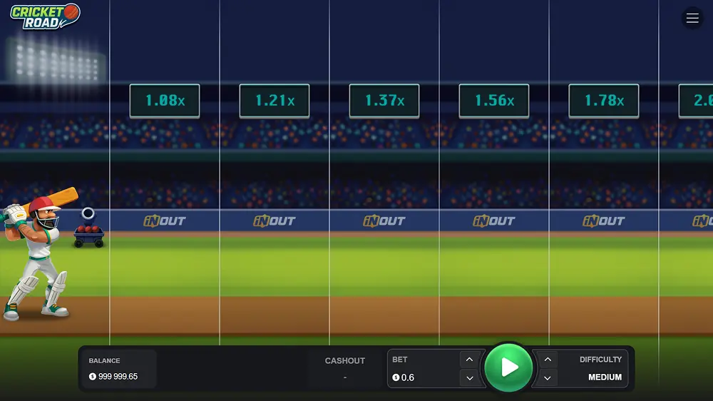 Screenshot of the beginning of Cricket Road